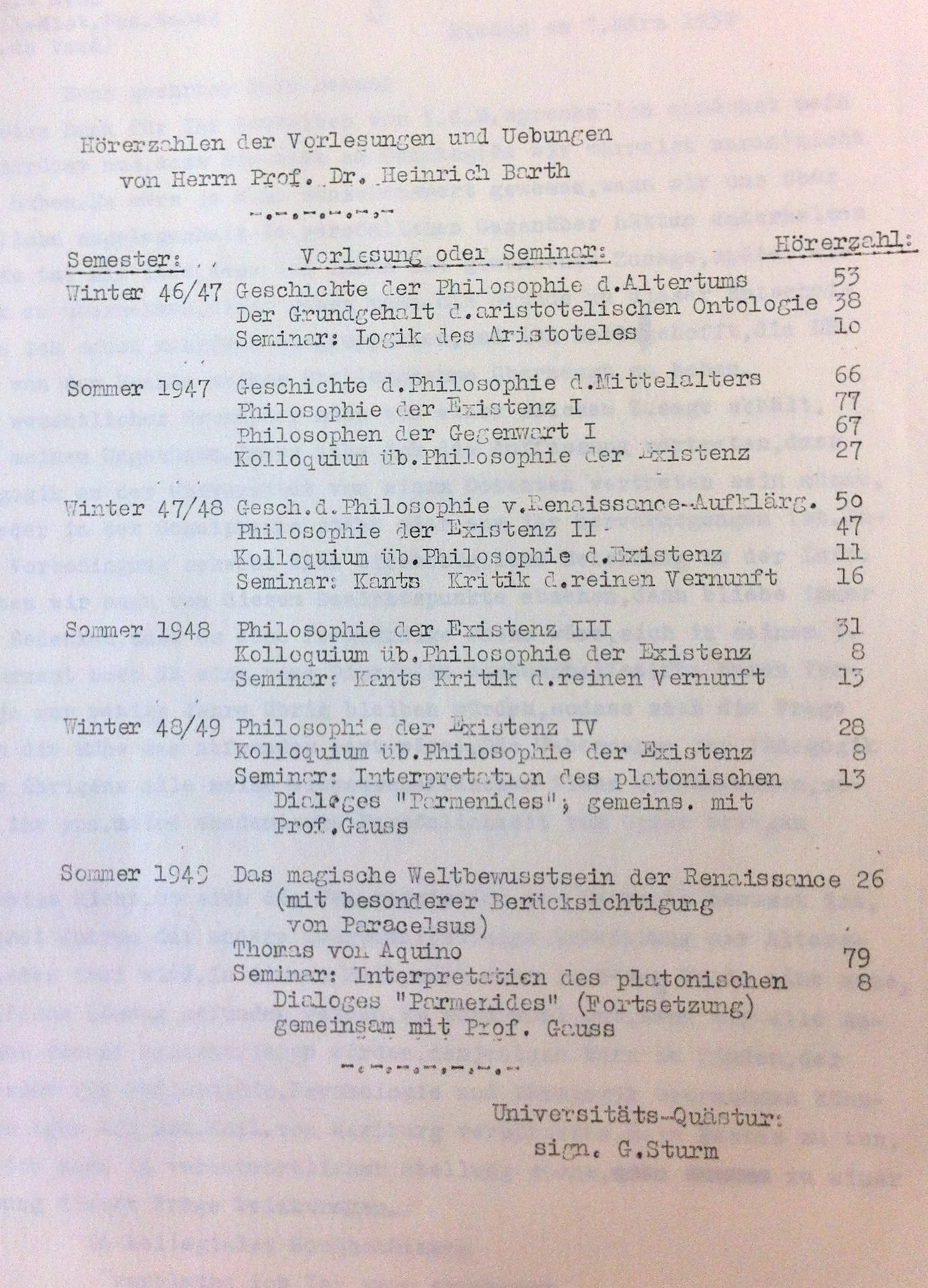 Veranstaltungen von Heinrich Barth 46–49